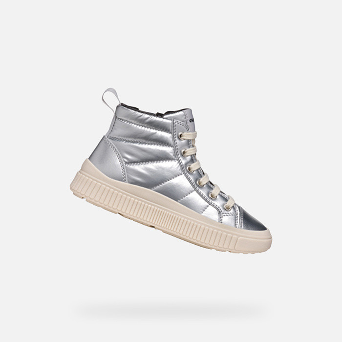 Hohe sneakers LAQUINNY MÄDCHEN Silber | GEOX