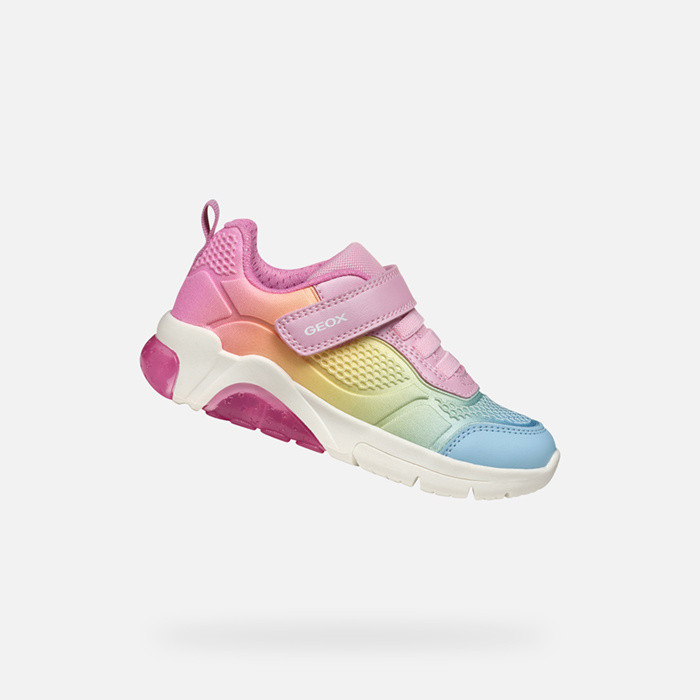 Shoes with lights FADINLIGHT GIRL Pink/Multicolor | GEOX