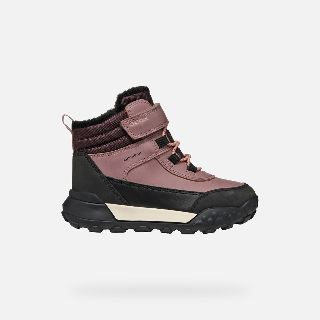 Winter boots TREKKYUP ABX JUNIOR Dark Rose - image number 1 | GEOX