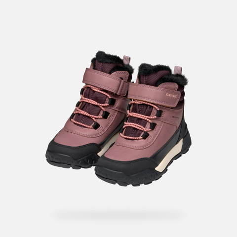 Winter boots TREKKYUP ABX JUNIOR Dark Rose - image number 7 | GEOX