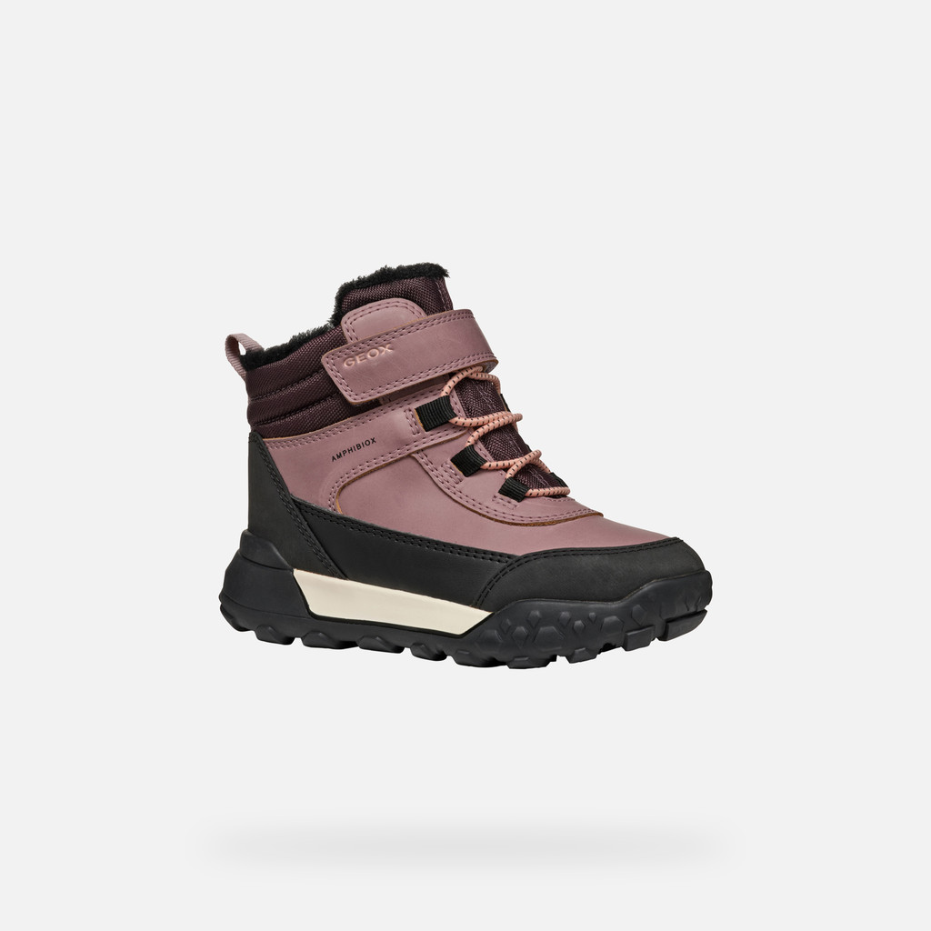 Winter boots TREKKYUP ABX JUNIOR Dark Rose - image number 2 | GEOX