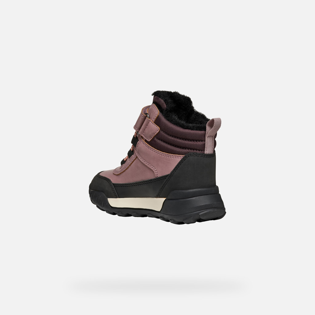 Winter boots TREKKYUP ABX JUNIOR Dark Rose - image number 3 | GEOX