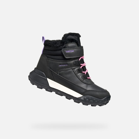 Winter boots TREKKYUP ABX JUNIOR Black/Lilac | GEOX