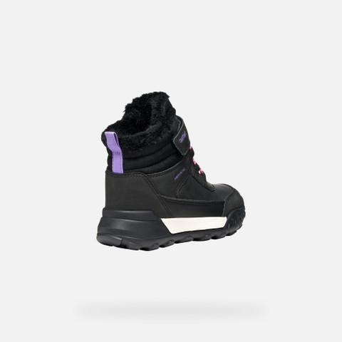 Winter boots TREKKYUP ABX JUNIOR Black/Lilac - image number 4 | GEOX
