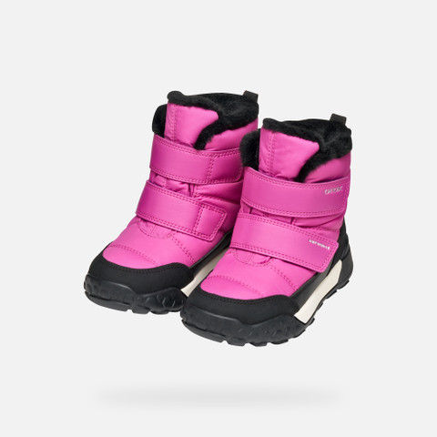 Winter boots TREKKYUP ABX JUNIOR Fuchsia/Black - image number 7 | GEOX