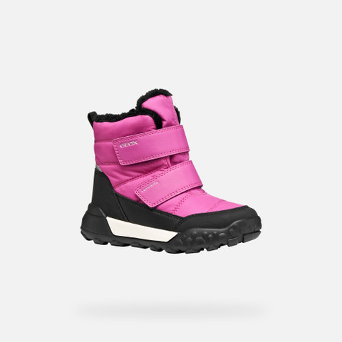 Winter boots TREKKYUP ABX JUNIOR Fuchsia/Black - image number 2 | GEOX