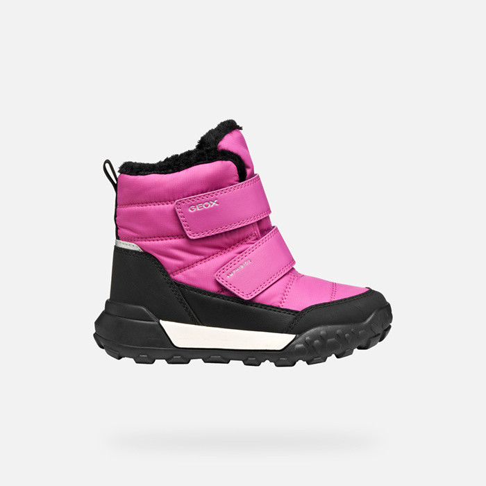Winter boots TREKKYUP ABX JUNIOR Fuchsia/Black | GEOX