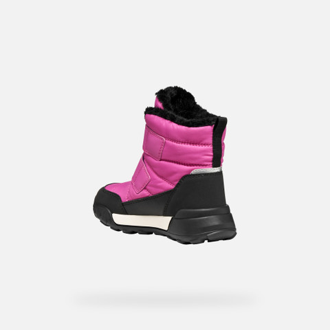 Winter boots TREKKYUP ABX JUNIOR Fuchsia/Black - image number 3 | GEOX