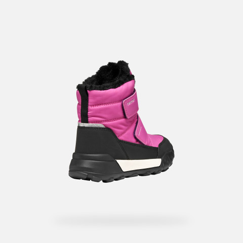Winter boots TREKKYUP ABX JUNIOR Fuchsia/Black - image number 4 | GEOX