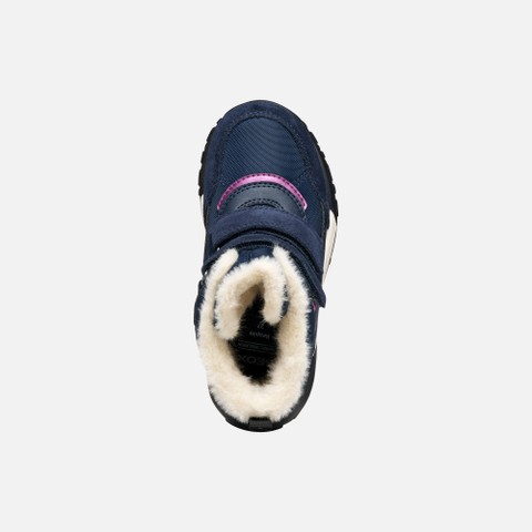 Waterproof ankle boots TREKKYUP ABX GIRL Navy/Purple - image number 5 | GEOX