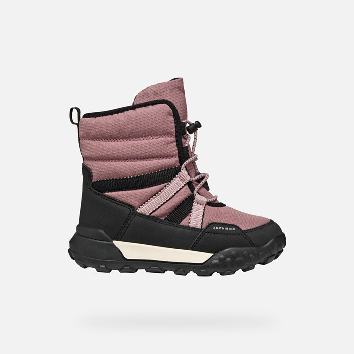 Winter boots TREKKYUP ABX JUNIOR Antique rose/Black | GEOX