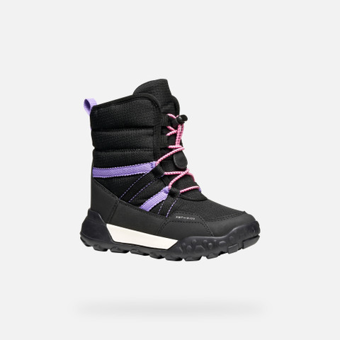 Winter boots TREKKYUP ABX JUNIOR Black/Lilac - image number 2 | GEOX