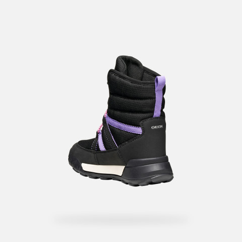 Winter boots TREKKYUP ABX JUNIOR Black/Lilac - image number 3 | GEOX