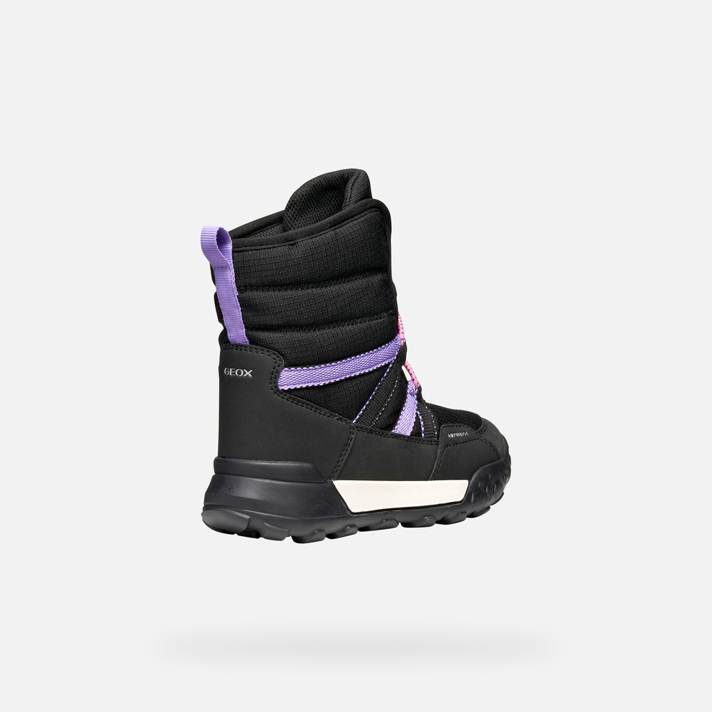 Winter boots TREKKYUP ABX JUNIOR Black/Lilac - image number 4 | GEOX