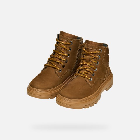 Schnürstiefeletten KIDDARTAH JUNGE Hellbraun - image number 7 | GEOX
