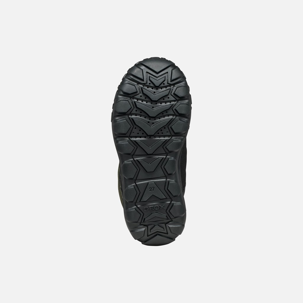 Waterproof ankle boots TREKKYUP ABX JUNIOR Dark Green/Black - image number 6 | GEOX