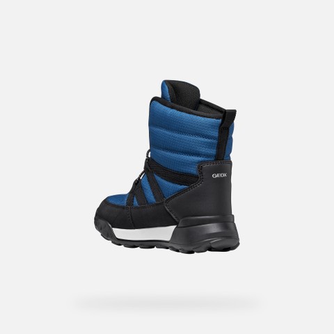 Waterproof ankle boots TREKKYUP ABX JUNIOR Jeans/Black - image number 3 | GEOX