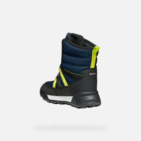 Winter boots TREKKYUP ABX JUNIOR Navy/Lime - image number 3 | GEOX