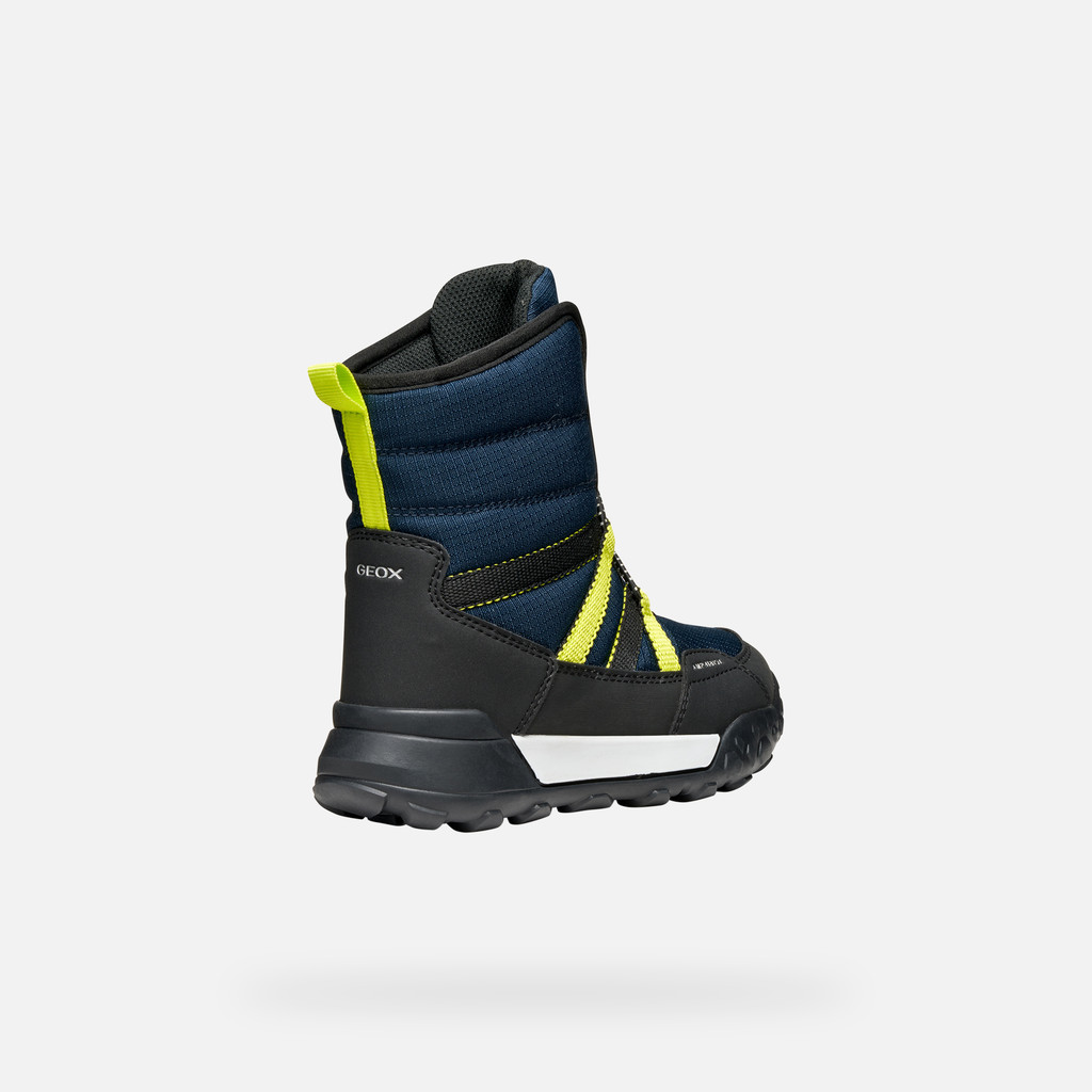 Winter boots TREKKYUP ABX JUNIOR Navy/Lime - image number 4 | GEOX