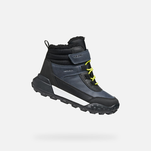 Winter boots TREKKYUP ABX JUNIOR Navy/Lime - image number 0 | GEOX