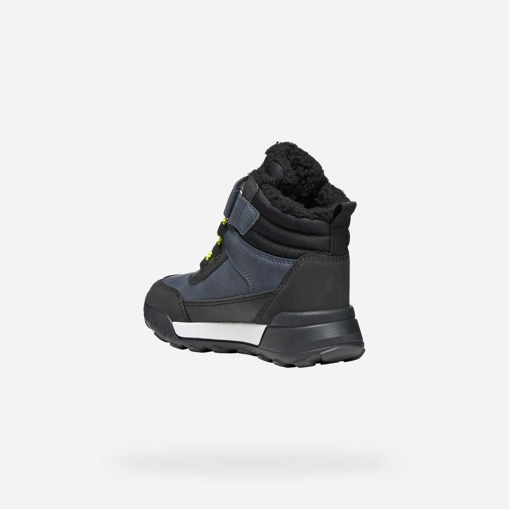 Winter boots TREKKYUP ABX JUNIOR Navy/Lime - image number 3 | GEOX