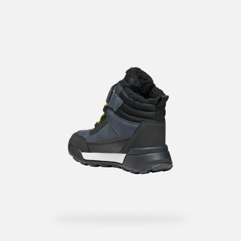 Winter boots TREKKYUP ABX JUNIOR Navy/Lime - image number 3 | GEOX