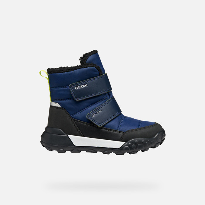 Winter boots TREKKYUP ABX JUNIOR Navy/Lime | GEOX