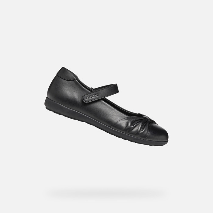 Ballet flats with straps IBERIDE GIRL Black | GEOX
