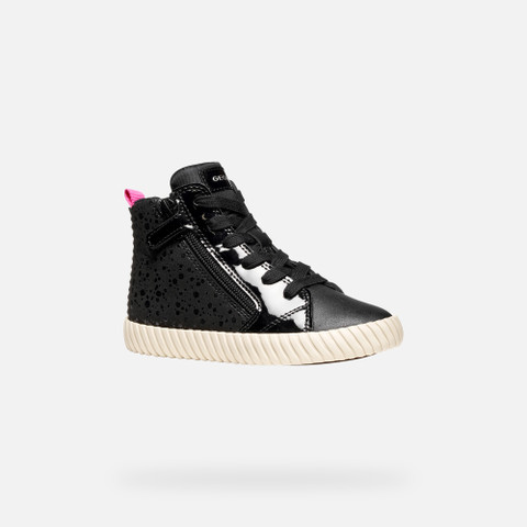 High top sneakers MIRROLESS GIRL Black - image number 2 | GEOX
