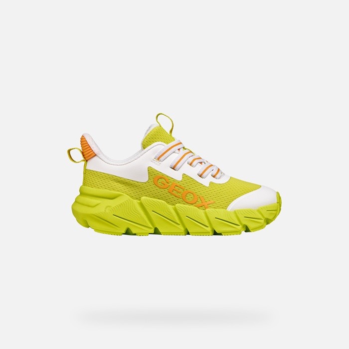 Low top sneakers FLEXYPER FAST JUNIOR Lime/White | GEOX