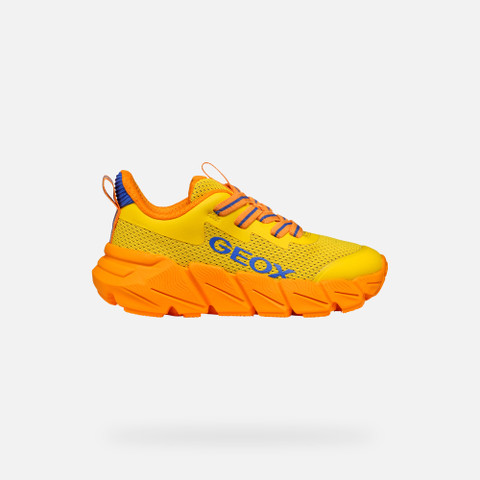 Low top sneakers FLEXYPER FAST JUNIOR Yellow/Orange - image number 1 | GEOX
