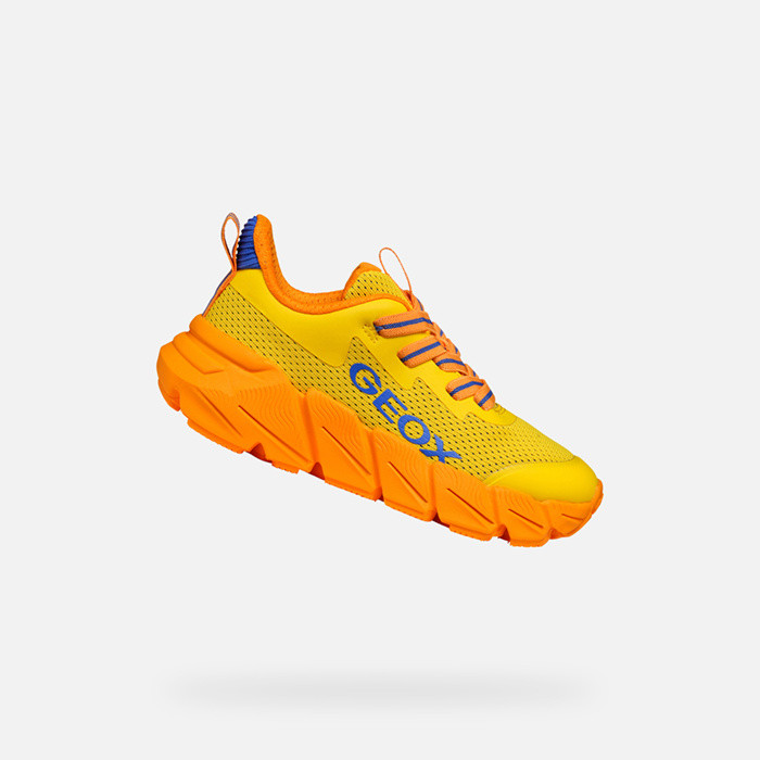 Low top sneakers FLEXYPER FAST JUNIOR Yellow/Orange | GEOX