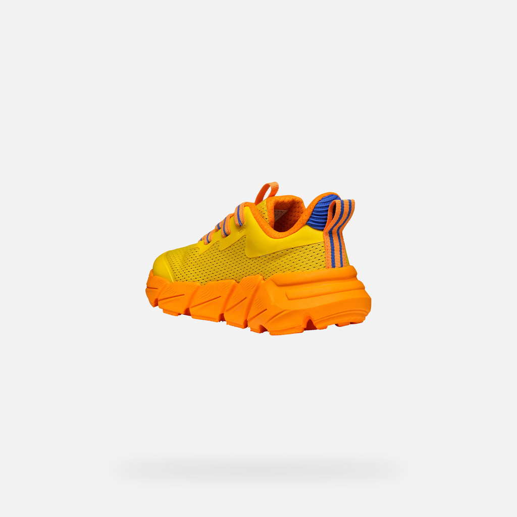 Low top sneakers FLEXYPER FAST JUNIOR Yellow/Orange - image number 3 | GEOX
