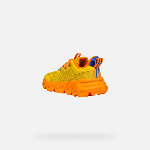 Low top sneakers FLEXYPER FAST JUNIOR Yellow/Orange - image number 3 | GEOX