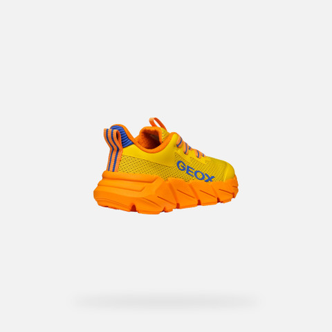 Low top sneakers FLEXYPER FAST JUNIOR Yellow/Orange - image number 4 | GEOX