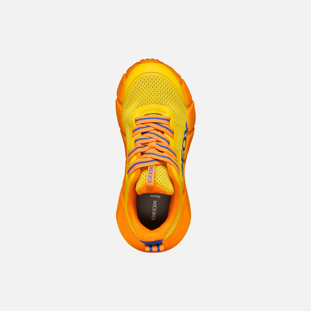Low top sneakers FLEXYPER FAST JUNIOR Yellow/Orange - image number 5 | GEOX