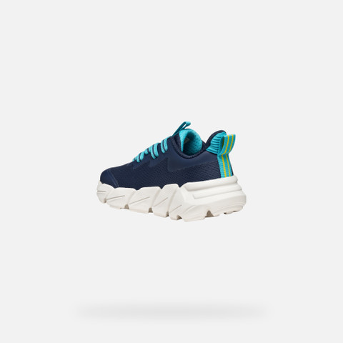 Low top sneakers FLEXYPER FAST JUNIOR Navy/Light Blue - image number 3 | GEOX