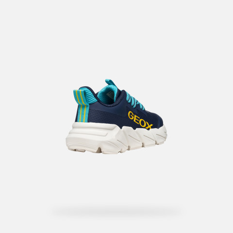 Low top sneakers FLEXYPER FAST JUNIOR Navy/Light Blue - image number 4 | GEOX