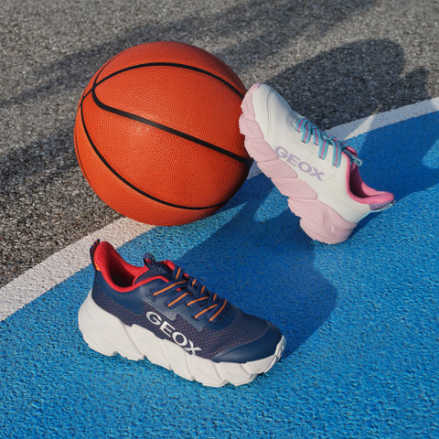 Low Top Sneakers FLEXYPER FAST JUNIOR Navy - image number 8 | GEOX