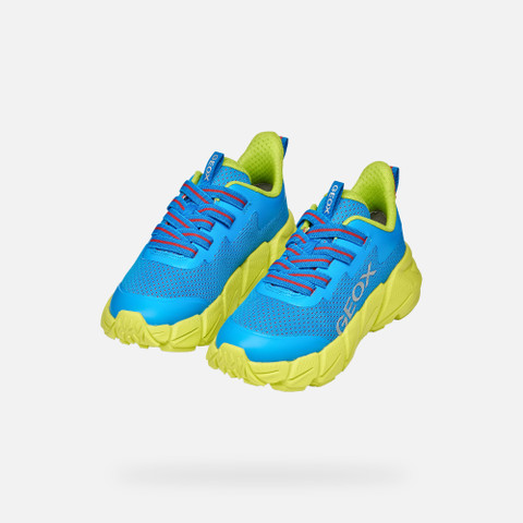 Low top sneakers FLEXYPER FAST JUNIOR Royal/Lime - image number 7 | GEOX