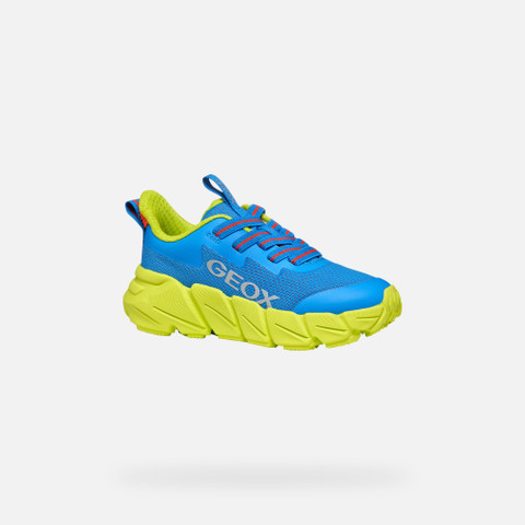 Low top sneakers FLEXYPER FAST JUNIOR Royal/Lime - image number 2 | GEOX