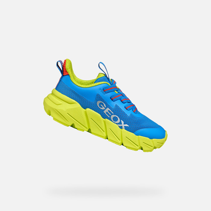 Low top sneakers FLEXYPER FAST JUNIOR Royal/Lime | GEOX