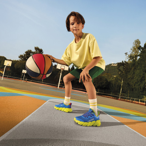 Low top sneakers FLEXYPER FAST JUNIOR Royal/Lime - image number 10 | GEOX