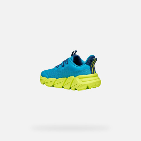 Low top sneakers FLEXYPER FAST JUNIOR Light Blue/Lime - image number 3 | GEOX