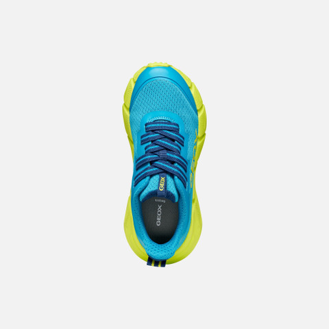 Low top sneakers FLEXYPER FAST JUNIOR Light Blue/Lime - image number 5 | GEOX