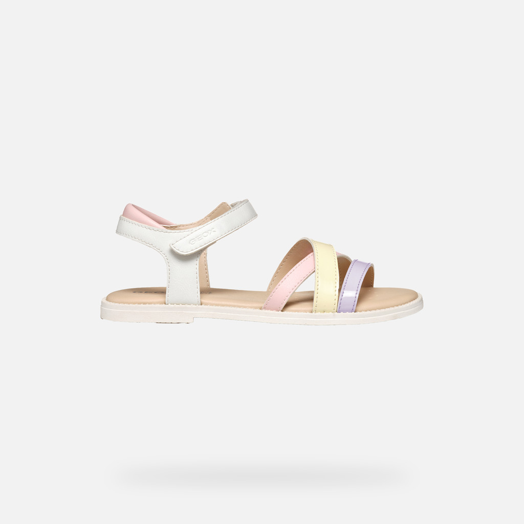 Sandal Karly Fille Blanc/lilas