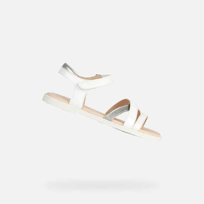 Sandales ouvertes SANDAL KARLY FILLE Blanc | GEOX