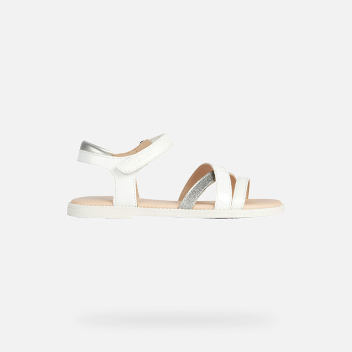 Open sandals SANDAL KARLY GIRL White | GEOX