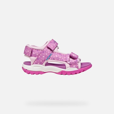 Sandals with straps BOREALIS   JUNIOR Pink/Purple - image number 1 | GEOX