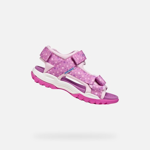 Sandals with straps BOREALIS   JUNIOR Pink/Purple | GEOX